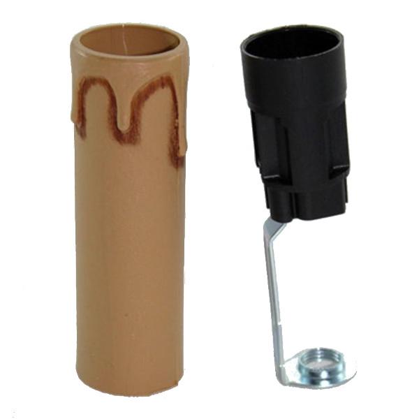 Portalampada E14 H65 Candela Anticato